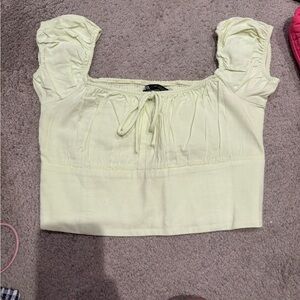Zara linen crop top New without tags